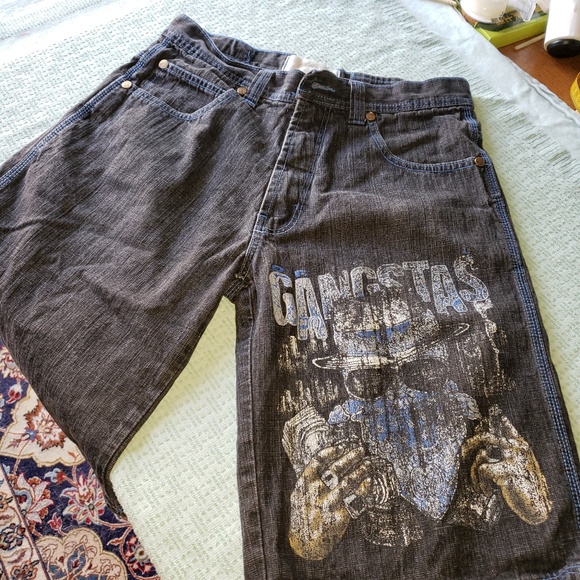 RR Jeans Gangsta Black Jeans Size 34‎ - Picture 1 of 8